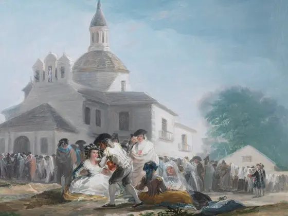 La ermita de San Isidro el día de la fiesta