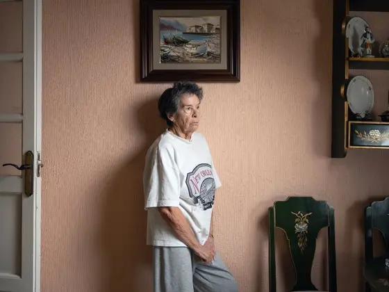 Retrato de Maricarmen en su hogar